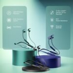 boAt Rockerz 255 Pro+, 60HRS Battery, Fast Charge, IPX7, Dual Pairing, Low Latency, Magnetic Earbuds, in Ear Bluetooth Neckband, Wireless with Mic Earphones (Active Black) - Image 3