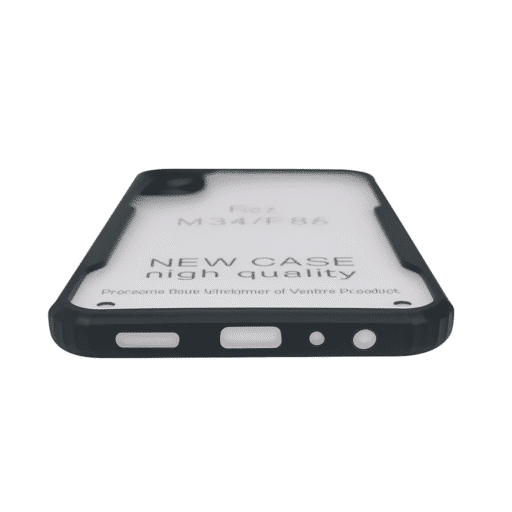 Samsung M34 5G Back Cover | Transparent Shockproof Case with Ring Holder Stand & Camera Protection - Image 2