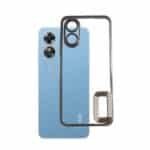 OPPO A17 Back Cover | Transparent Shockproof Case with Ring Holder Stand & Camera Protection - Image 4
