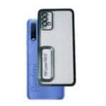 Redmi 9 Power / Redmi 9T Back Cover | Transparent Shockproof Case with Ring Holder Stand & Camera Protection - Image 4