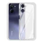 Realme C33 Back Cover | Transparent Shockproof Case with Ring Holder Stand & Camera Protection