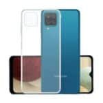 Samsung Galaxy A12 Back Cover | Transparent Shockproof Case with Ring Holder Stand & Camera Protection