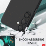 Samsung Galaxy M34 5G / F34 5G Camera Protection Shockproof Soft Matte Silicone Back Cover Case (Black) - Image 3