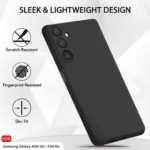 Samsung Galaxy M34 5G / F34 5G Camera Protection Shockproof Soft Matte Silicone Back Cover Case (Black) - Image 2