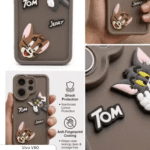 Vivo V60 Back Cover | Premium Transparent Shockproof Case with Ring Holder Stand & Camera Protection - Image 2