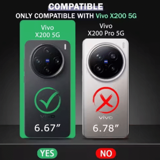 Vivo X200 Back Cover | Premium Transparent Shockproof Case with Ring Holder Stand & Camera Protection - Image 4