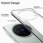 Vivo X200 Back Cover | Premium Transparent Shockproof Case with Ring Holder Stand & Camera Protection - Image 3