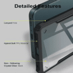 Vivo X200 Back Cover | Premium Transparent Shockproof Case with Ring Holder Stand & Camera Protection - Image 2