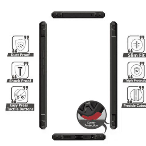 Vivo X200 Back Cover | Premium Transparent Shockproof Case with Ring Holder Stand & Camera Protection - Image 3