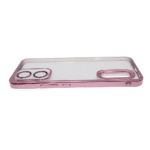 Vivo Y02s Blue Frame Back Cover | Transparent Shockproof Case with Color Frame & Camera Protection - Image 2