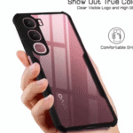 Vivo Y31 Back Cover | Transparent Shockproof Case with Ring Holder Stand & Camera Protection - Image 2