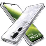 Vivo Y400 Back Cover | Premium Transparent Shockproof Case with Ring Holder Stand & Camera Protection
