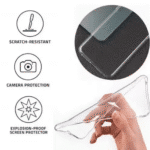 Vivo Y400 Back Cover | Premium Transparent Shockproof Case with Ring Holder Stand & Camera Protection - Image 3