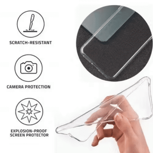 Vivo Y400 Back Cover | Premium Transparent Shockproof Case with Ring Holder Stand & Camera Protection - Image 3