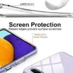 Samsung A50s Back Cover | Premium Transparent Shockproof Case with Ring Holder Stand & Camera Guard - Image 2