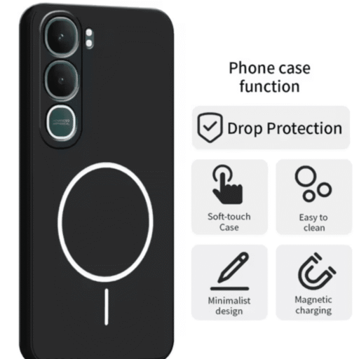 Vivo Y31 Back Cover | Transparent Shockproof Case with Ring Holder Stand & Camera Protection - Image 2