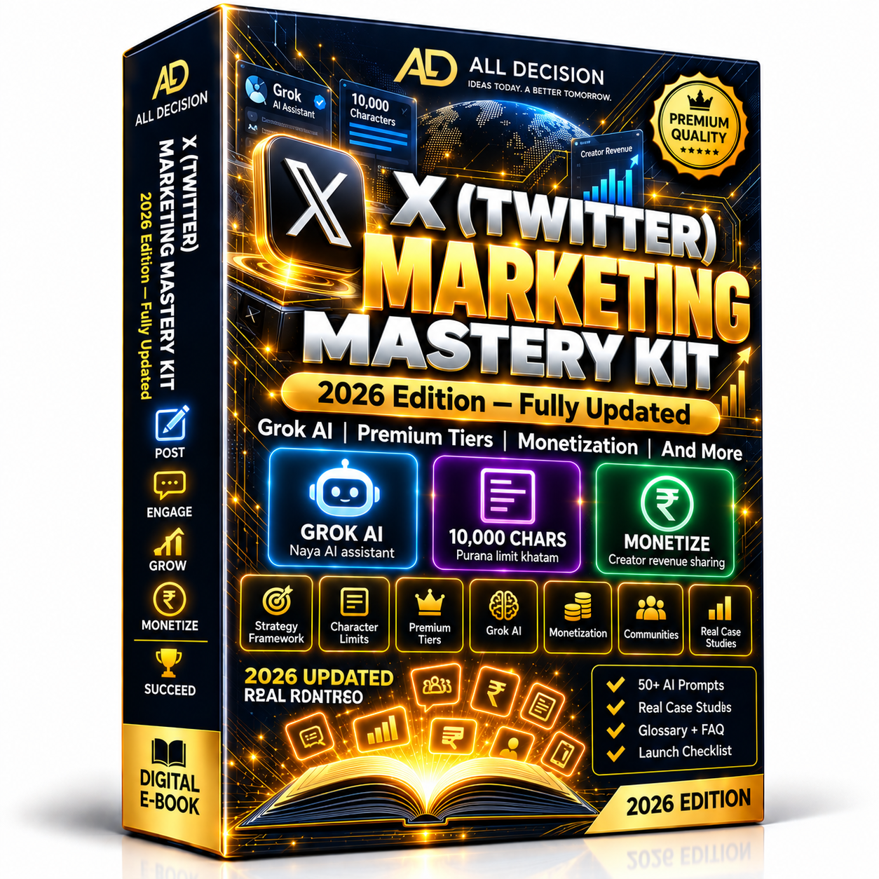 X (Twitter) Marketing Mastery Kit X (Twitter) Marketing Mastery Kit – 2026 Ke Liye Updated Guide | Hindi Edition | DIGITAL EBOOK - Image 1